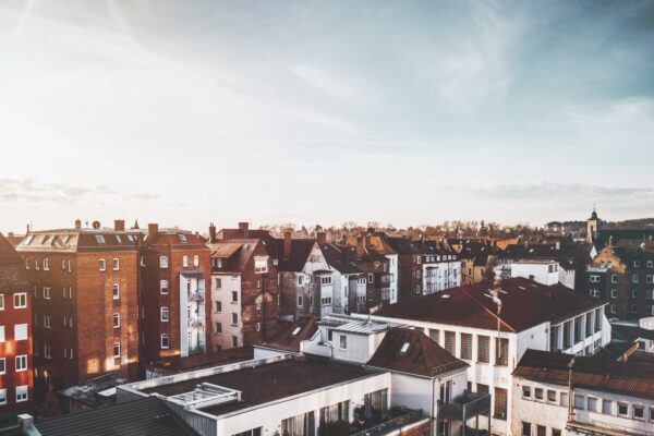 aerial photography of city