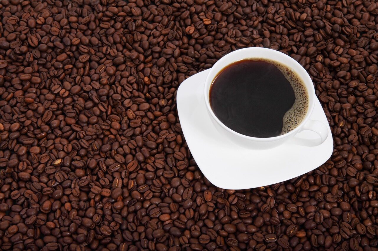coffee, beans, cup, cup of coffee, coffee cup, black coffee, coffee beans, aroma, hot coffee, caffeine, coffee icon, drink, beverage, hot drink, hot beverage, cafe, coffee, coffee, coffee, coffee, coffee